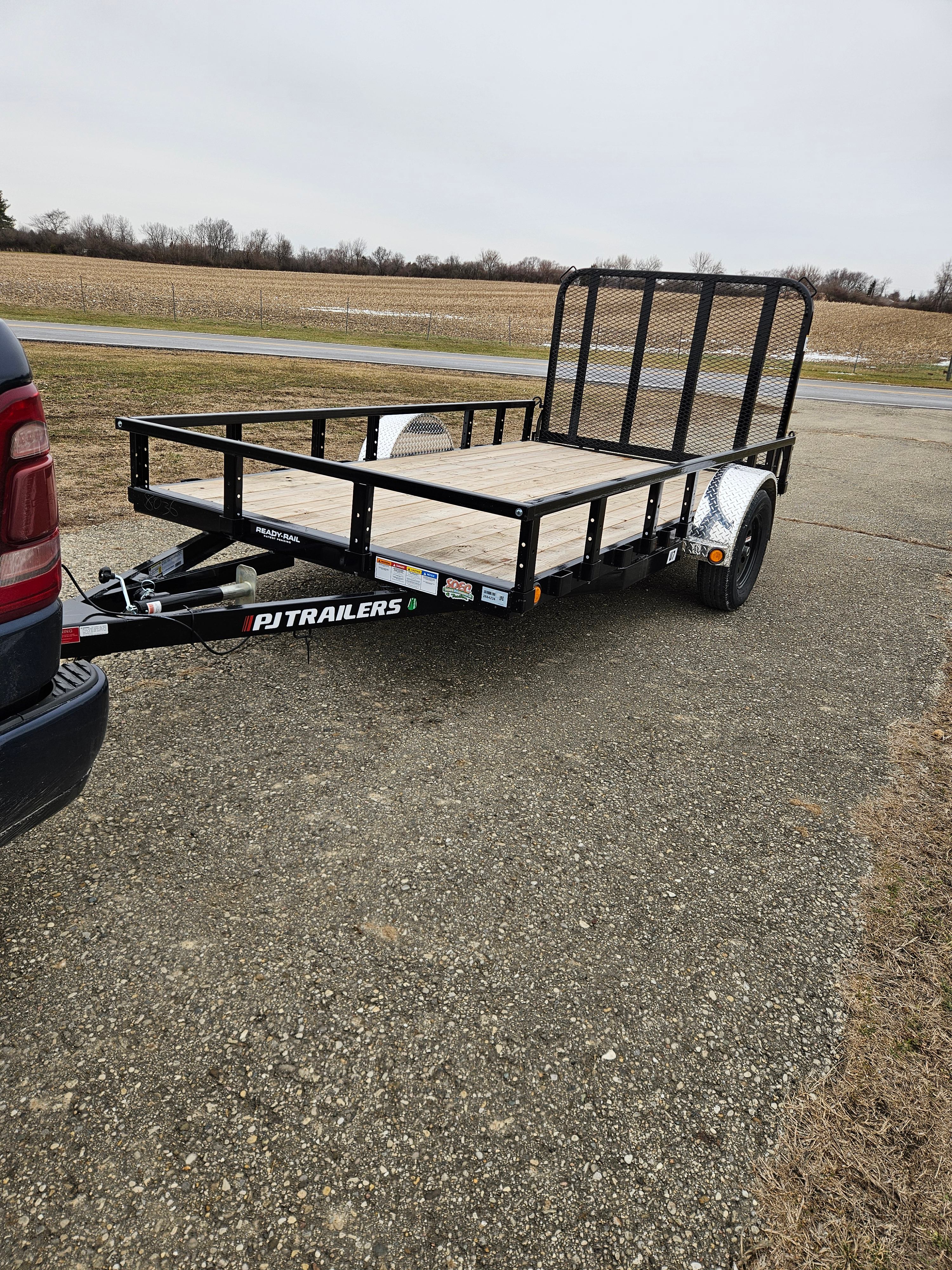 2026 PJ 77" x 12ft Utility Trailer - Image 1
